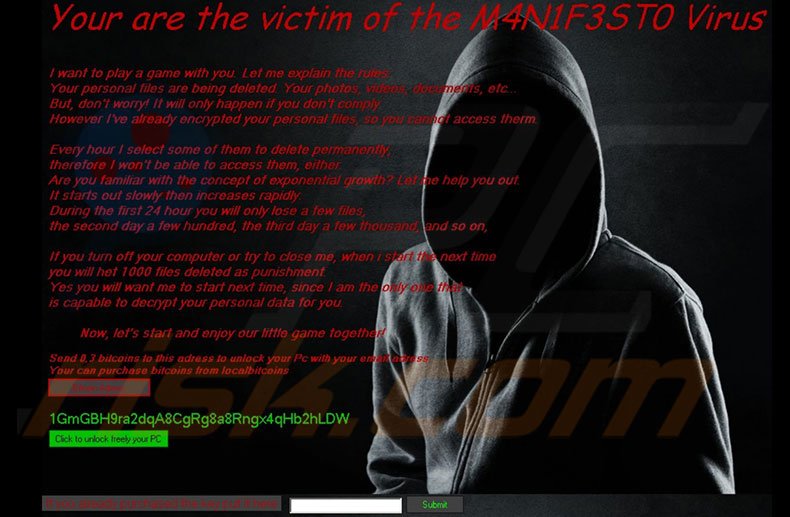 M4N1F3STO scam