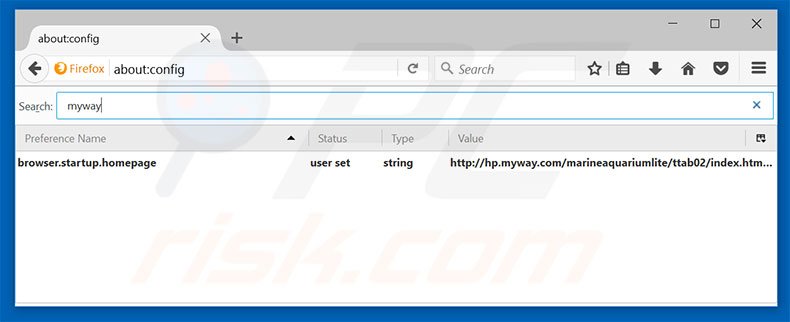 Removing hp.myway.com from Mozilla Firefox default search engine