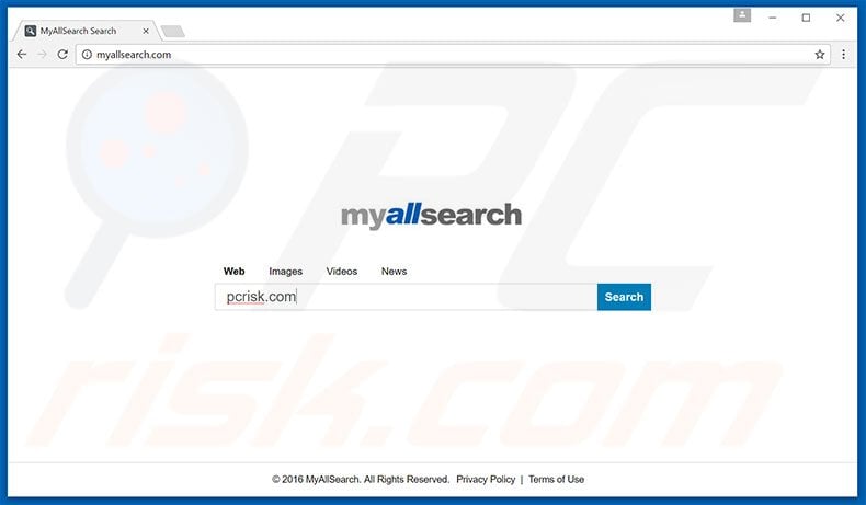 myallsearch.com browser hijacker