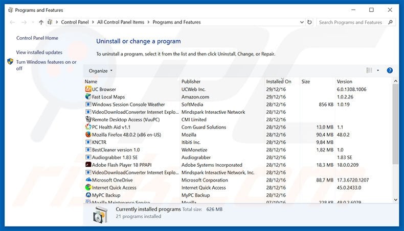 Microsoft Office Activation Wizard adware uninstall via Control Panel