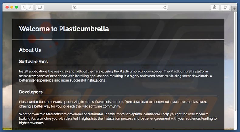 Dubious website used to promote search.plasticumbrella.com