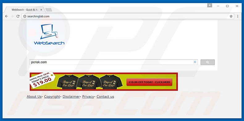 searchinglab.com browser hijacker