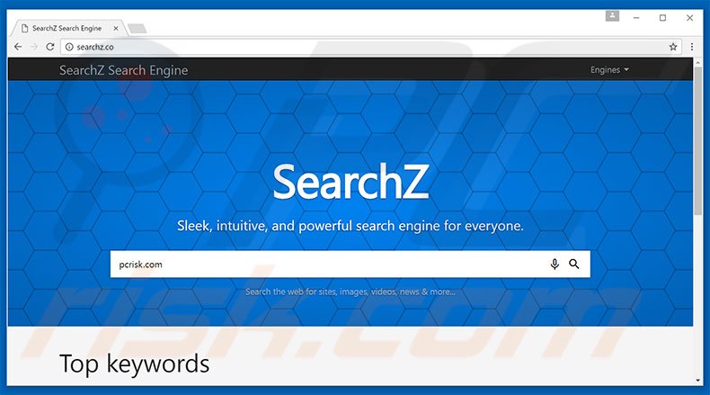 searchz.co browser hijacker