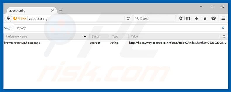 Removing hp.myway.com from Mozilla Firefox default search engine