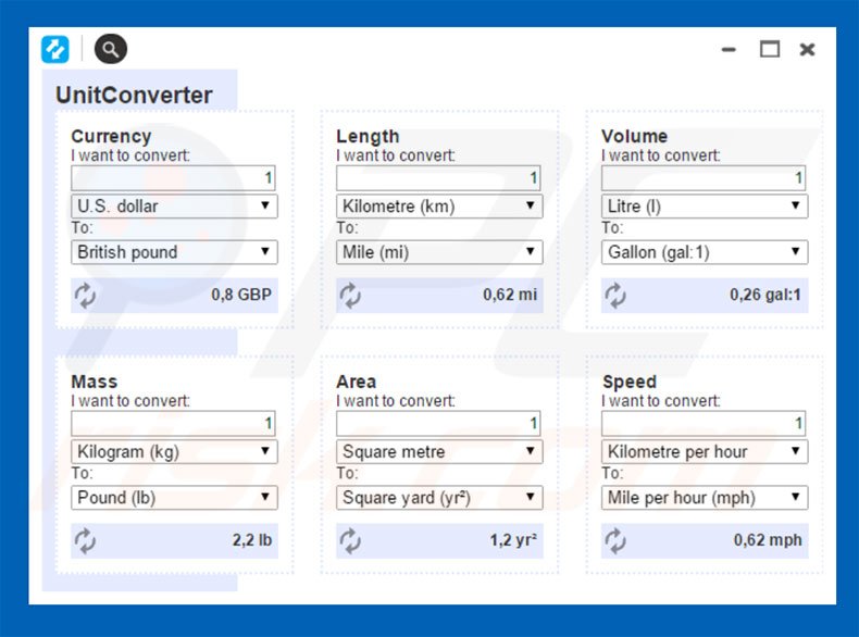 Potentially unwanted program UnitConverter