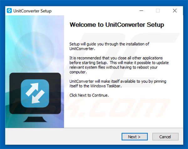 UnitConverter installation setup