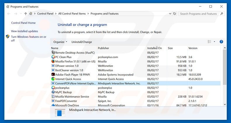 hp.myway.com browser hijacker uninstall via Control Panel