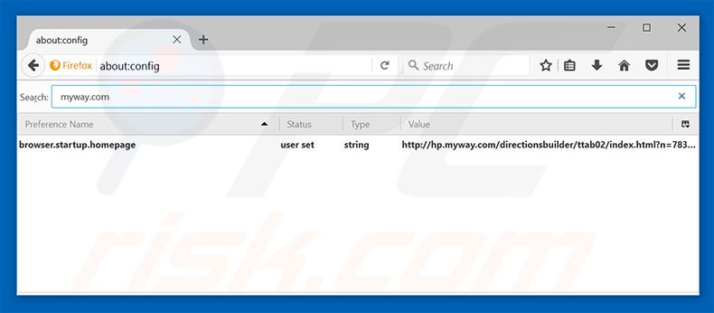 Removing hp.myway.com from Mozilla Firefox default search engine