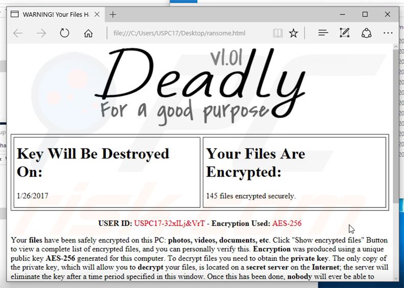 Other ransomware similar to FireCrypt