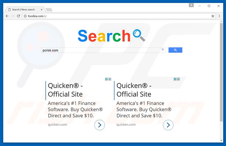 foodkia.com browser hijacker