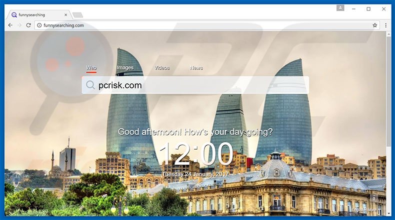 funnysearching.com browser hijacker