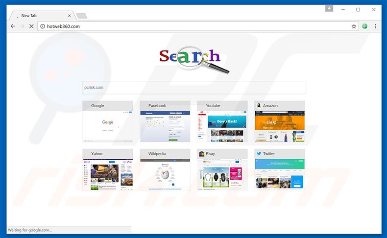 hotweb360.com browser hijacker