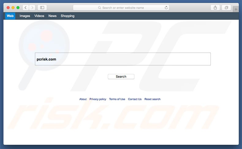 search.nunu-app.com browser hijacker on a Mac computer