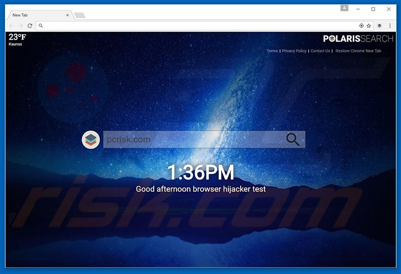 search.polarisearch.com browser hijacker