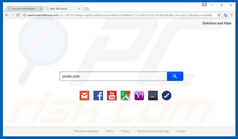 search.searchdirmap.com browser hijacker