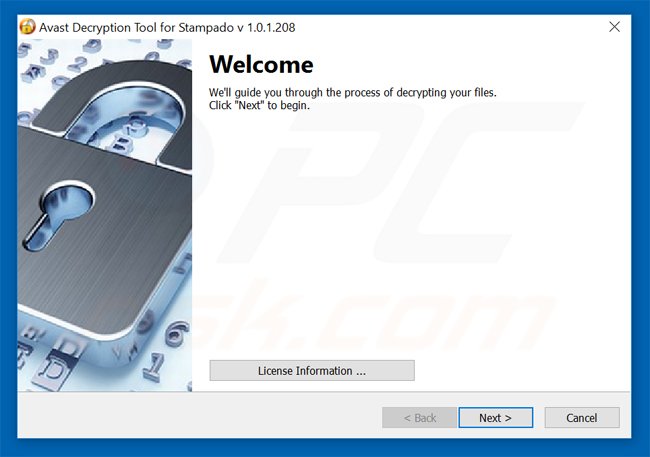 stampado ransomware decrypter by avast