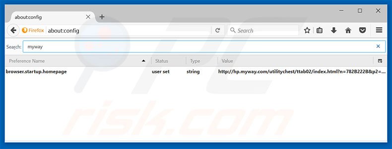 Removing hp.myway.com from Mozilla Firefox default search engine