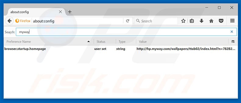 Removing hp.myway.com from Mozilla Firefox default search engine