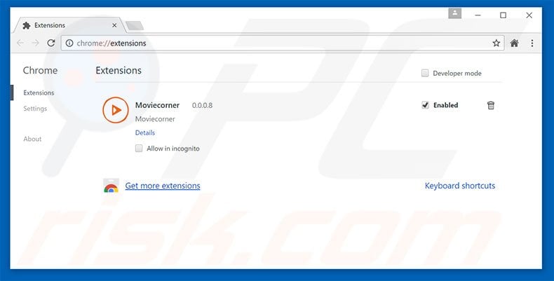 Removing yarhoot.com related Google Chrome extensions