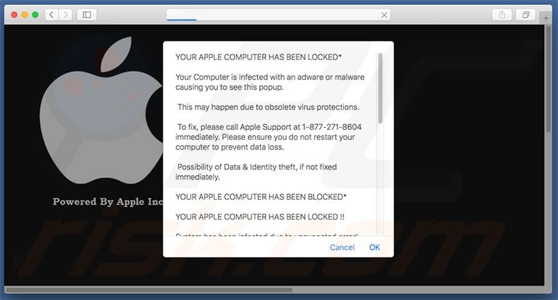 YOUR APPLE COMPUTER HAS BEEN LOCKED Scam (Mac) - Removal steps, and macOS  cleanup (updated)