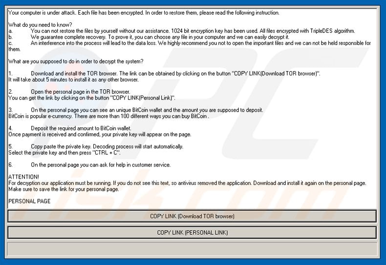 asn1 ransomware updated pop-up