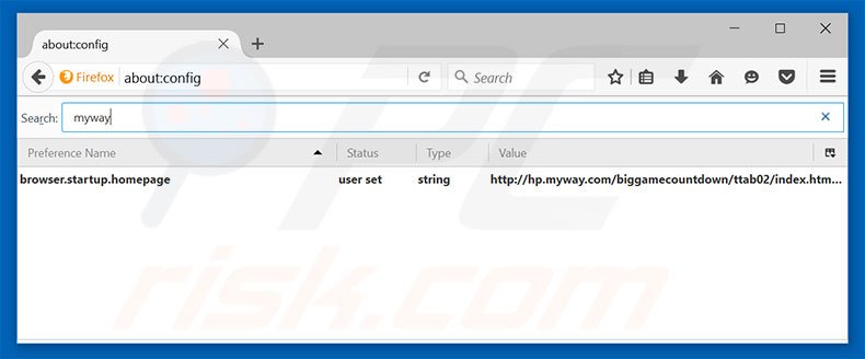 Removing hp.myway.com from Mozilla Firefox default search engine