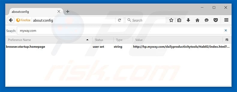 Removing hp.myway.com from Mozilla Firefox default search engine