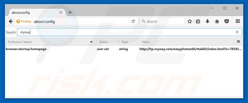 Removing hp.myway.com from Mozilla Firefox default search engine
