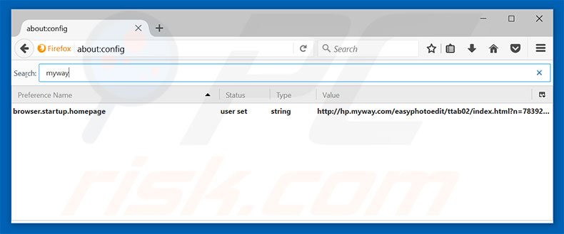 Removing hp.myway.com from Mozilla Firefox default search engine
