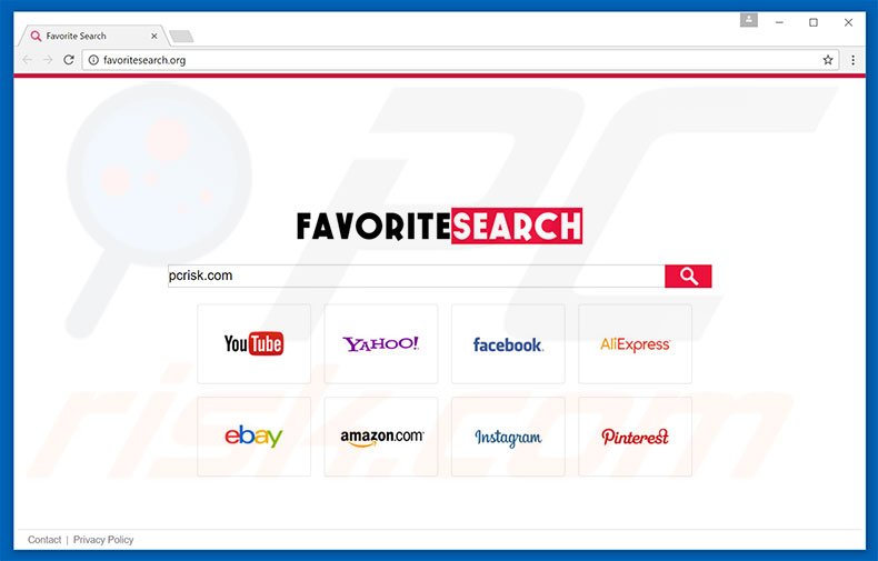 favoritesearch.org browser hijacker