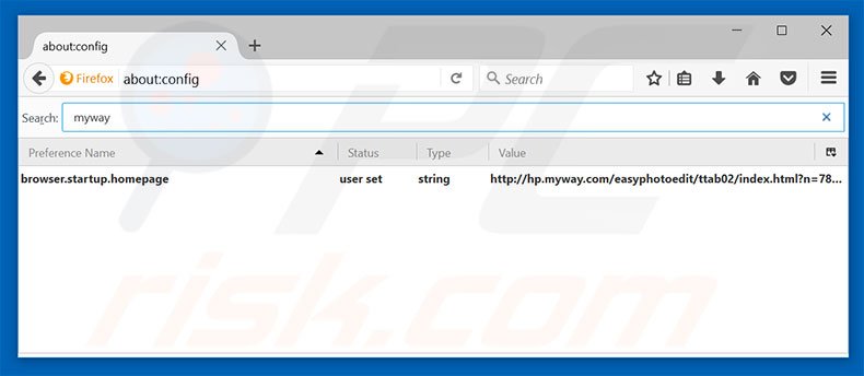 Removing hp.myway.com from Mozilla Firefox default search engine