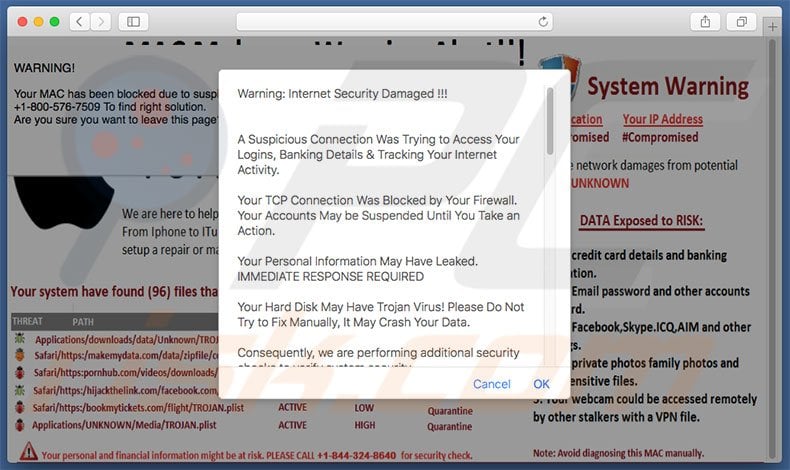 Internet Security Damaged adware