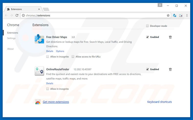 Removing hp.myway.com related Google Chrome extensions
