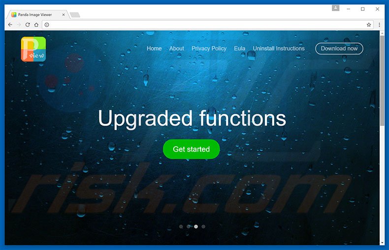 Website used to promote PandaViewer browser hijacker