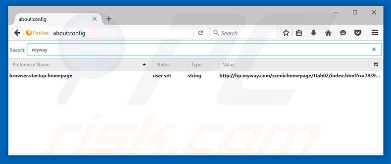 Removing hp.myway.com from Mozilla Firefox default search engine