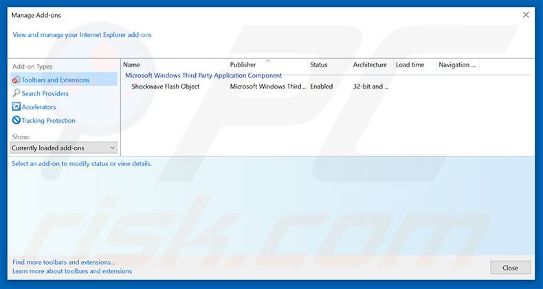 Removing search.searchfacoupons.com related Internet Explorer extensions