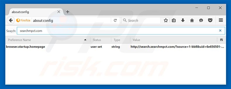 Removing search.searchmpct.com from Mozilla Firefox default search engine