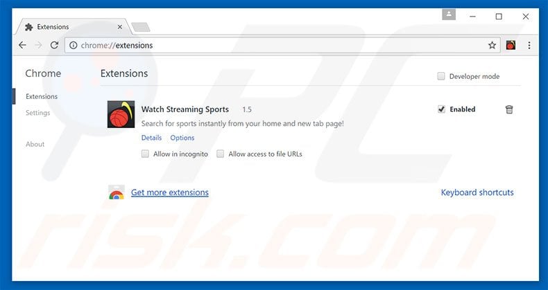 Removing search.searchwssp.com related Google Chrome extensions