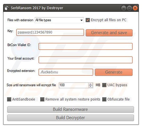 SerbRansom 2017's builder