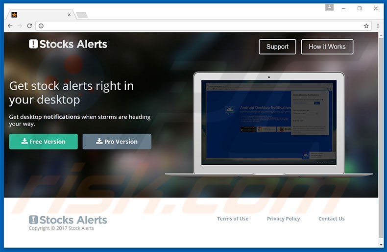 Stock Alerts adware