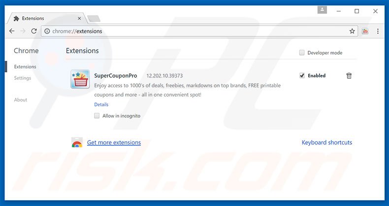Removing hp.myway.com related Google Chrome extensions