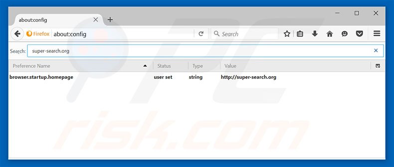 Removing super-search.com from Mozilla Firefox default search engine
