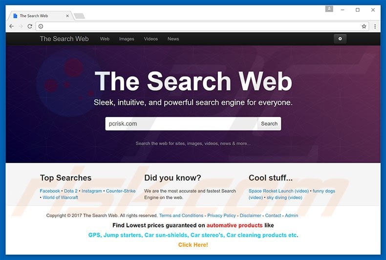 thesearchweb.net browser hijacker