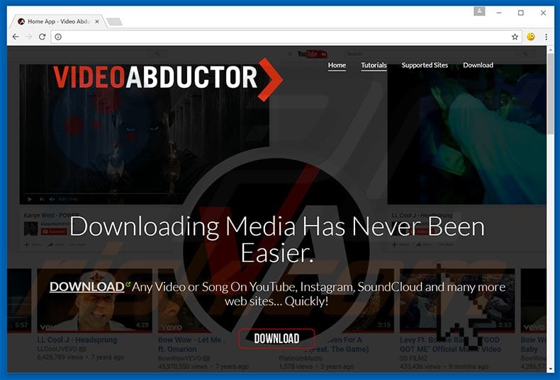 Video Abductor adware