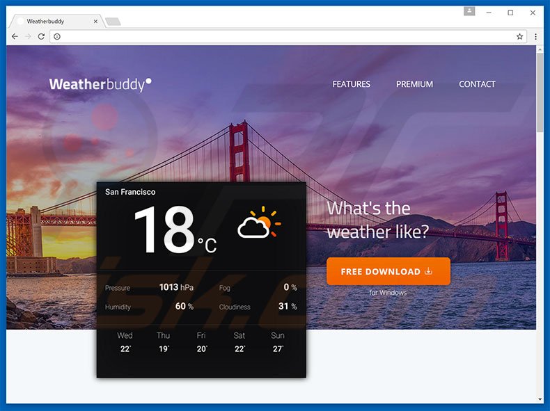 WeatherBuddy adware