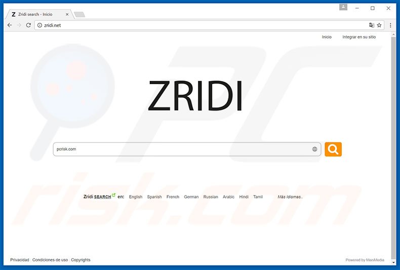 zridi.net browser hijacker
