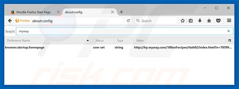 Removing hp.myway.com from Mozilla Firefox default search engine