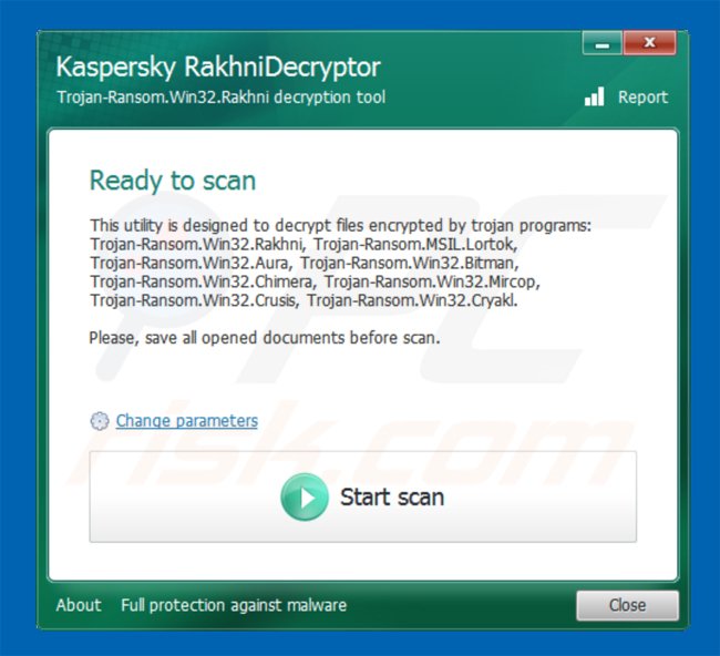 Kaspersky RakhniDecryptor for xdata ransomware