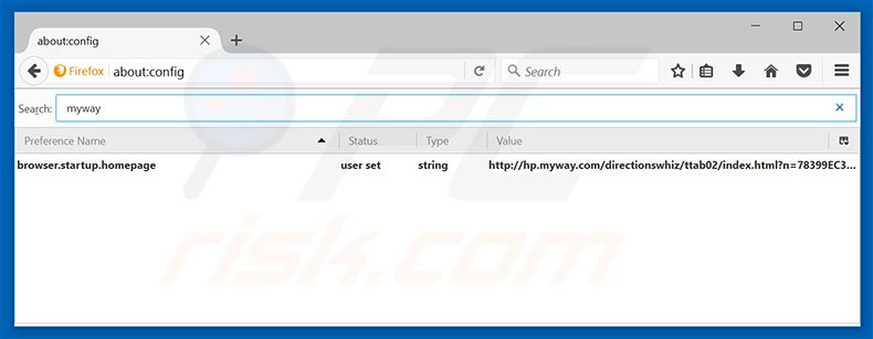 Removing hp.myway.com from Mozilla Firefox default search engine