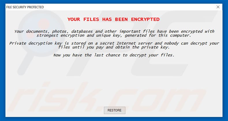 File Security Protected decrypt instructions